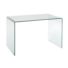 DESK 12 CLEAR GLASS 120 - CONSOLES, DESKS